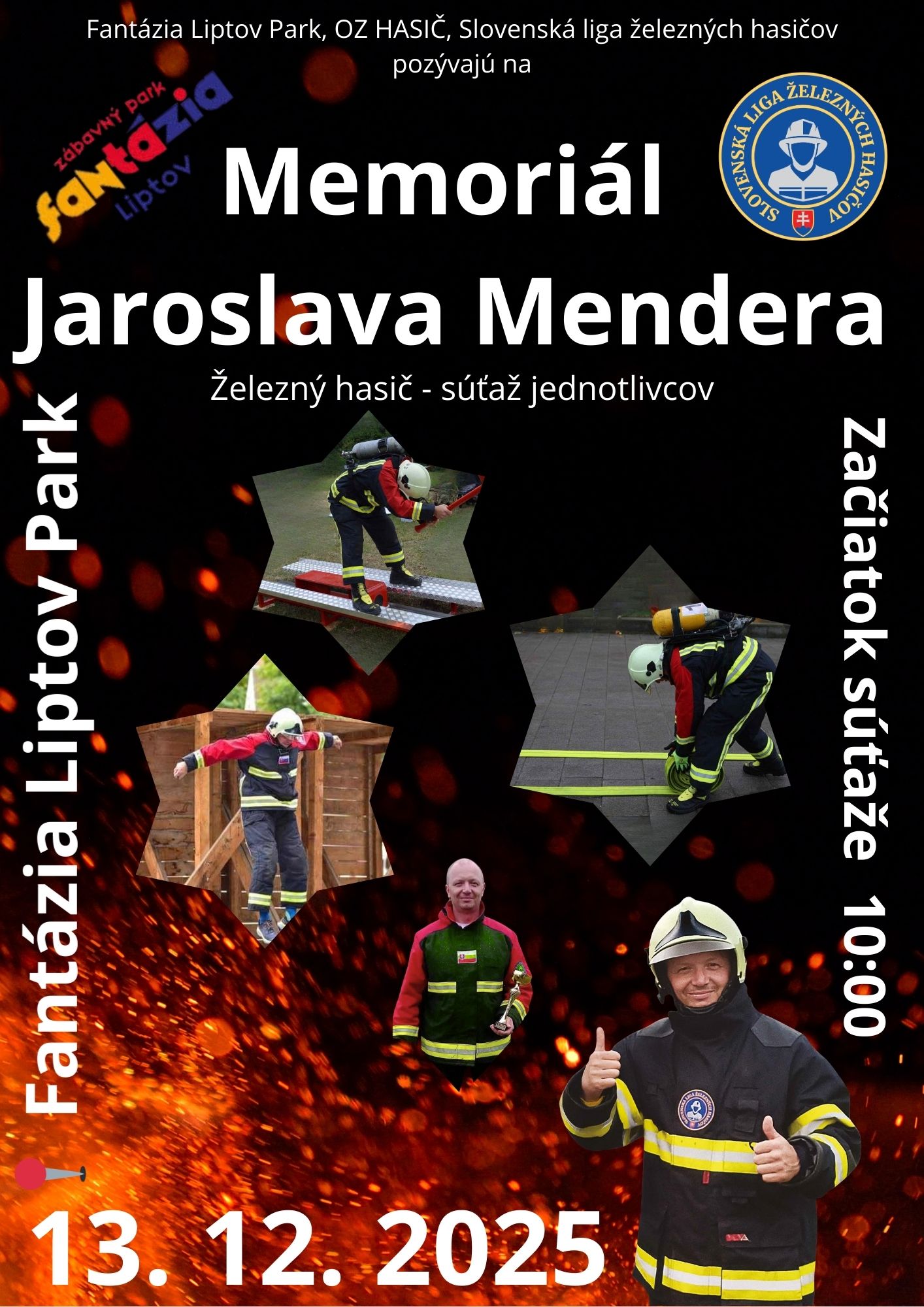 6. finálové kolo Slovenskej ligy železných hasičov - Memoriál Jaroslava Mendera